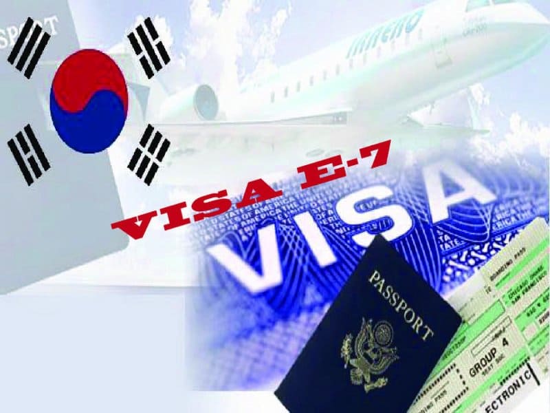 Chuẩn bị Visa theo mẫu đăng ký có sẵn của Đại sứ quán Hàn Quốc