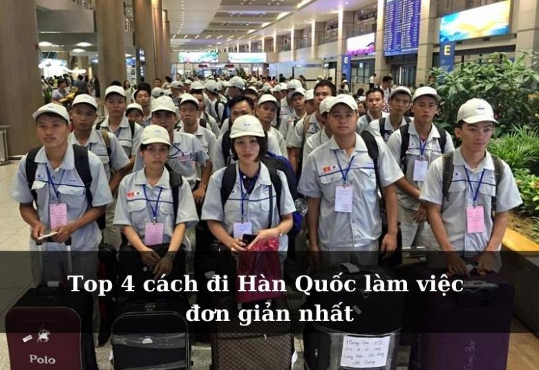 Công nhân xuất khẩu lao động sang Hàn tại sân bay