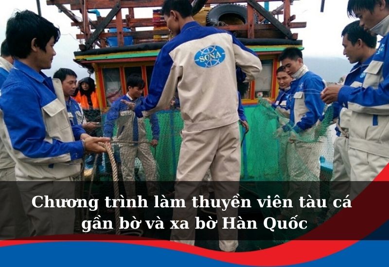 Tuyển dụng thuyền viên cho tàu cá Hàn Quốc