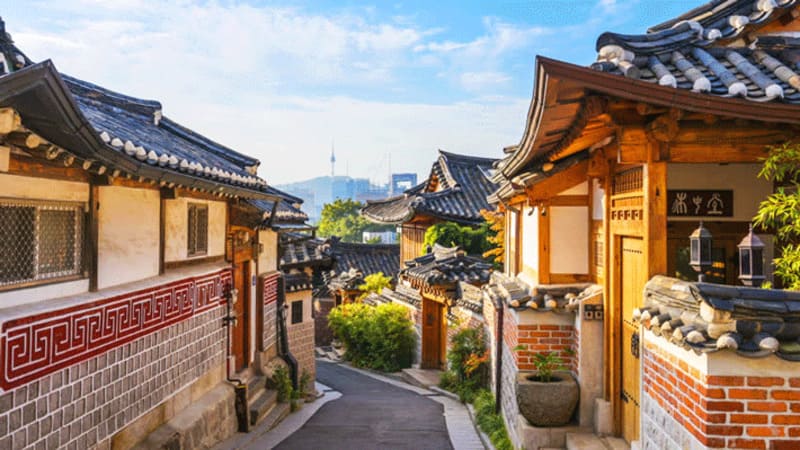 Tham quan làng Bukchon Hanok - Lotte World - Về Việt Nam